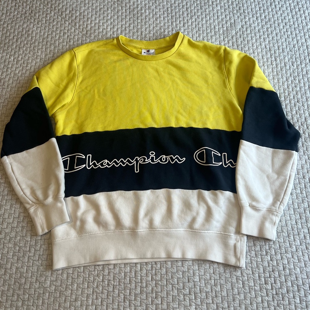 Champion Tricolor Crewneck Sweatshirt Size Large